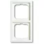 Wall switch cover plate Busch-Jaeger 1722-884K white thermoplastic 80×151 mm screwless