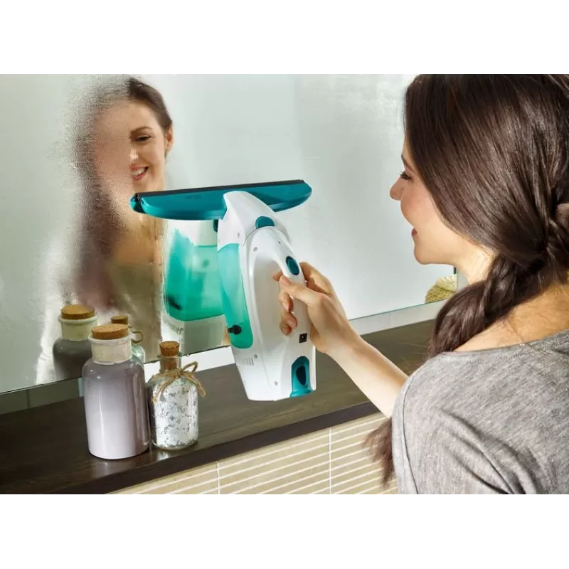 Leifheit Window Vacuum Glass Cleaner Dry&Clean with Handle & Wiping Brush 51003