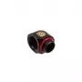 Angle Adapter BitsPower 1/4 inch BSPP female to 1/4 inch BSPP thread — carbon black (BP-CBWP-C39)