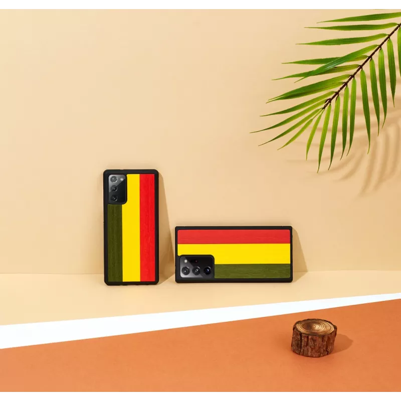 Smartphone case man and wood Galaxy Note 20 reggae black