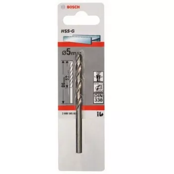 Twist drill bit Bosch Metal HSS-G DIN 338 5 mm
