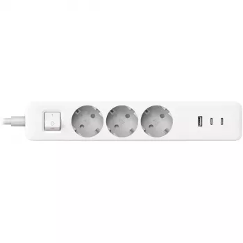 Power strip Xiaomi BHR07UKEU — 3 AC outlets Type F, 250 V, 1.4 m cable, white