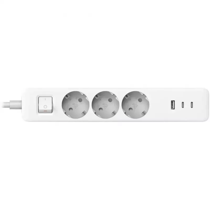 Power strip Xiaomi BHR07UKEU — 3 AC outlets Type F, 250 V, 1.4 m cable, white