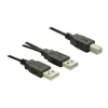 USB Cable DeLOCK USB-B/USB-A Cable 1 m Black