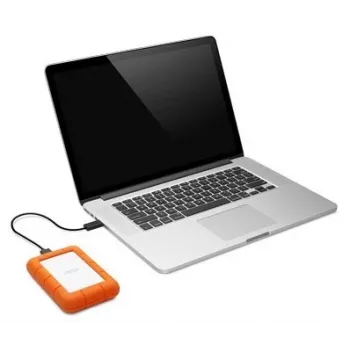 LaCie Rugged Mini External Hard Drive 4 TB 5400 RPM Micro-USB B 3.2 Gen 1 (3.1 Gen 1) Orange