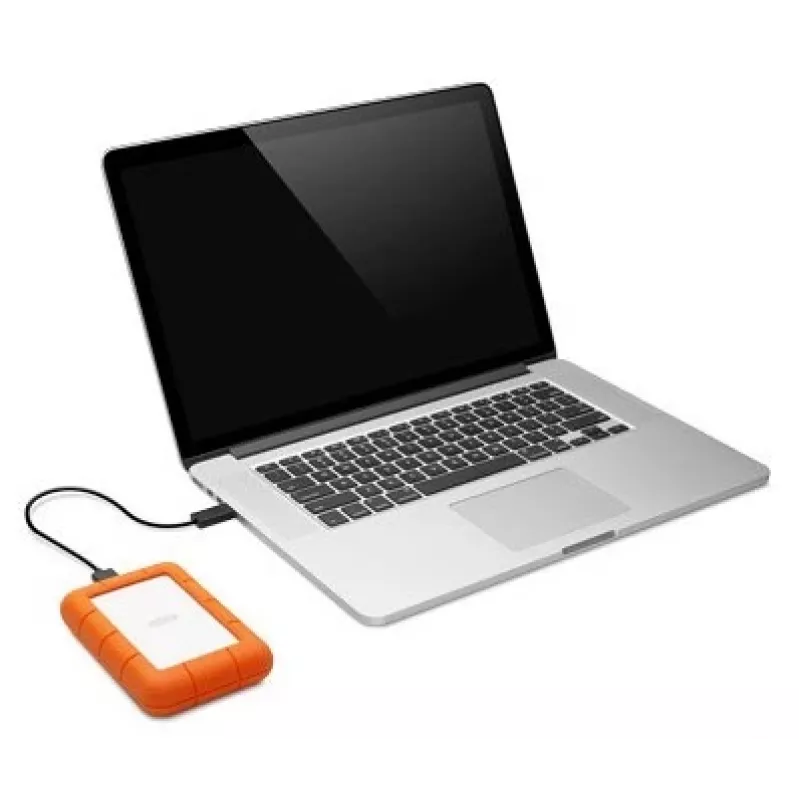 LaCie Rugged Mini External Hard Drive 4 TB 5400 RPM Micro-USB B 3.2 Gen 1 (3.1 Gen 1) Orange