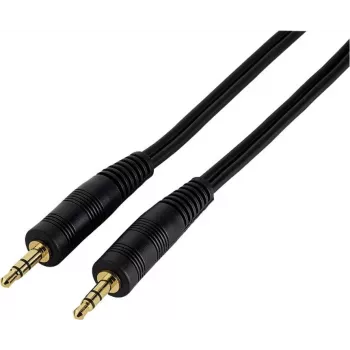Hama Jack Cable Plug - Plug, 3.5 mm, Stereo, 1.5 m audio cable 3.5mm Black