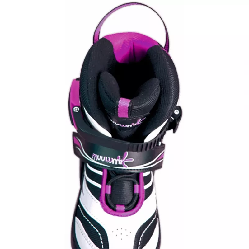 Verstellbare Kinderinliner Gr. 29-32, Inline-Skates pink/schwarz