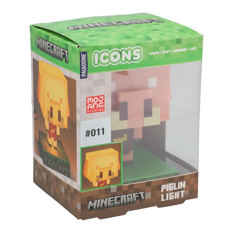 Table lamp Paladone Icon Light PP14431MCF Piglin LED, decorative gaming-themed design