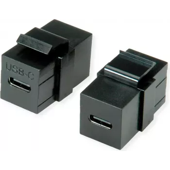 VALUE USB Type C Keystone Module, black (25.99.8210)
