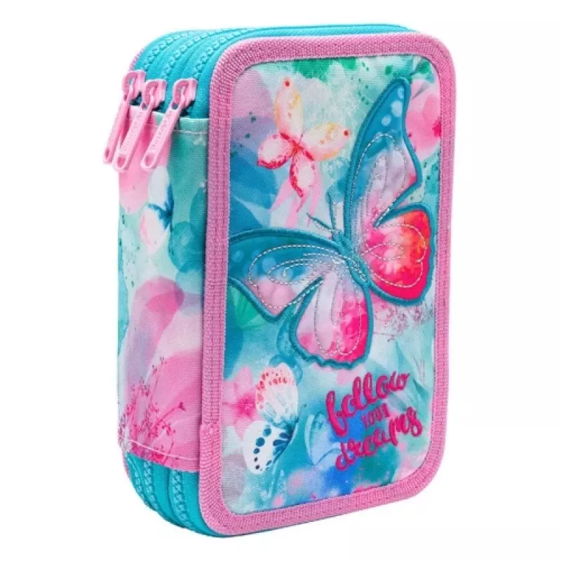 Pencil case CoolPack Jumper 3 DREAMS F067654 – triple-decker, multi-compartment school case