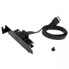 Akasa Low Profile PCI Bracket Adapter USB 3.1 Type C - black - Adapter - Digital/Data