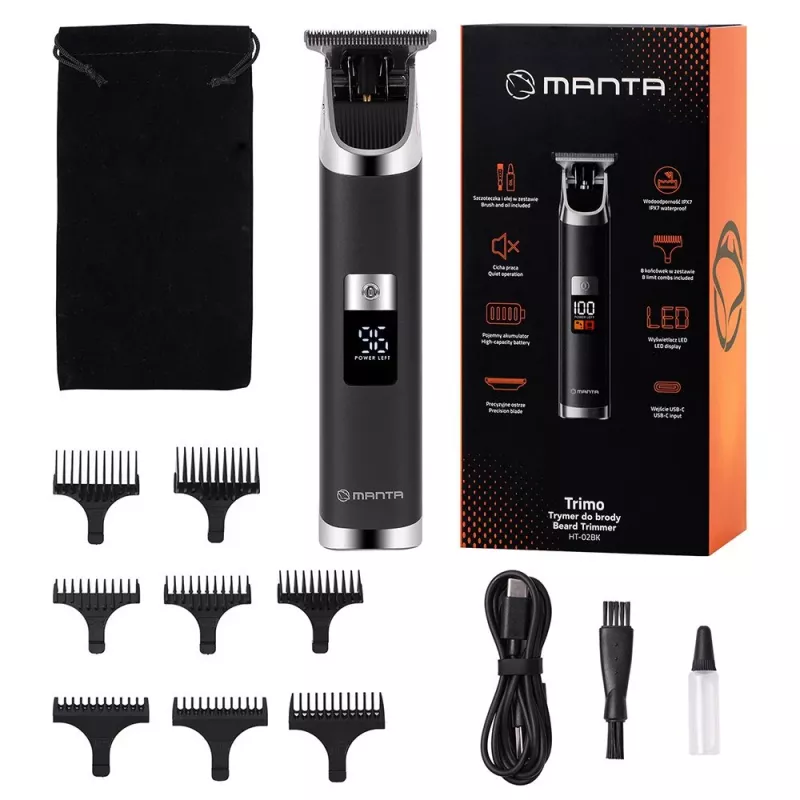 Manta HT-02BK Trimo beard trimmer, black