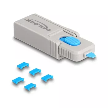 Port blocker DeLOCK 20925 Micro USB 5 pieces + lock tool