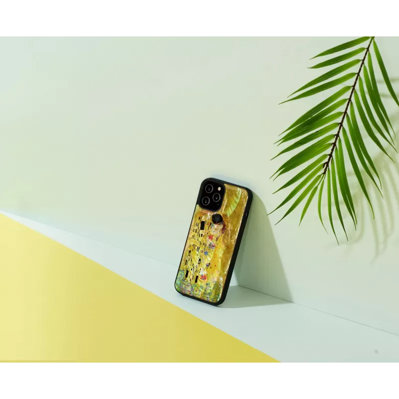 iKins protective case for Apple iPhone 12 Pro Max — black, kiss design