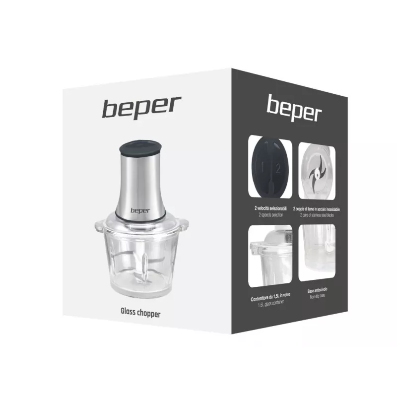 Electric kettle Beper P102ROB001 1.7 L 2200 W, stainless steel heating element, corded
