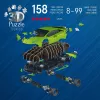 Puzzle 3D 158 pieces Lamborghini Huracan EVO green