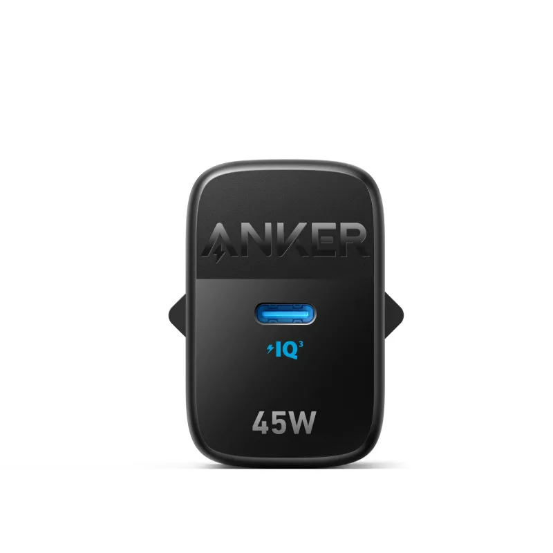 Indoor AC Charger Anker 313 A2643G11 — 45W USB‑C, Black, Universal