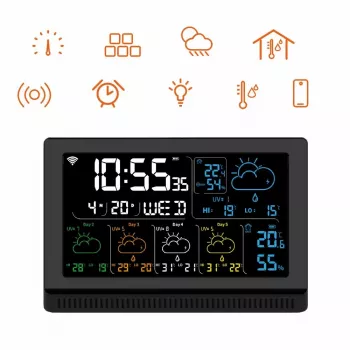Smart Speaker MANTA MTO200B Windy Black — Bluetooth and Wi‑Fi wireless audio, voice assistant support