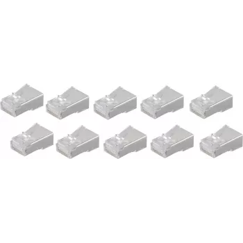 Wire Connector RJ-45 ShiverPeaks BS72052-10 Male White 10 pcs