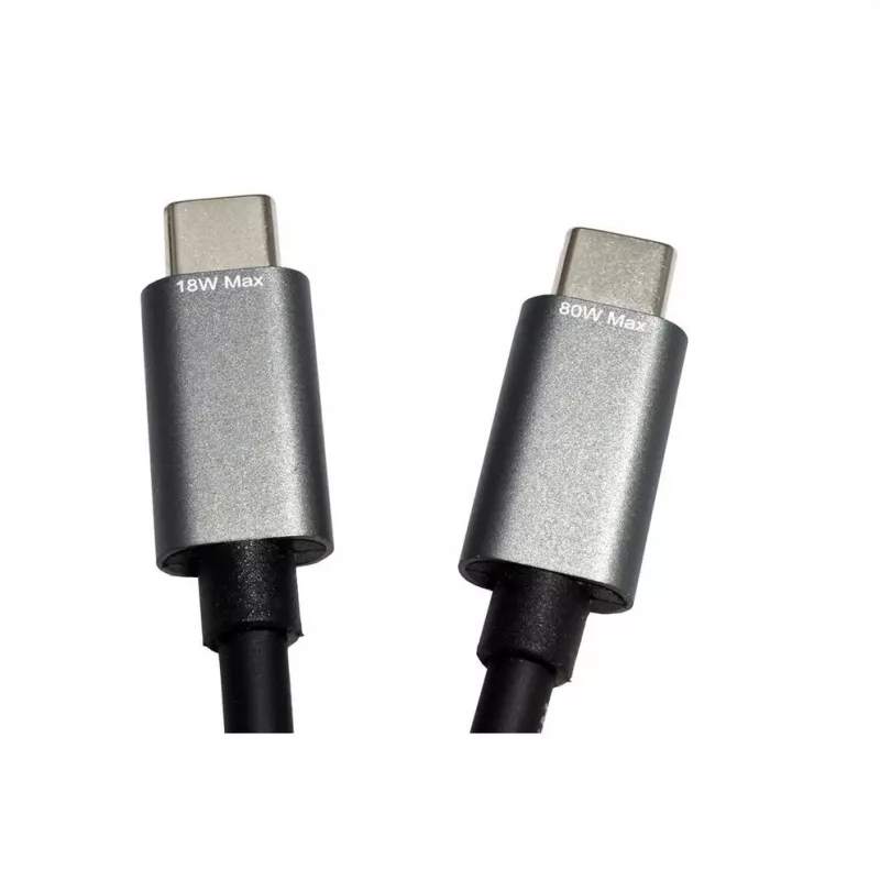 ROLINE - USB Cable - 24 pin USB-C (M) to 24 pin USB-C (M) - USB 2.0 - 1.85 m - USB-Power Supply (100 W) - Black (11.02.8308)