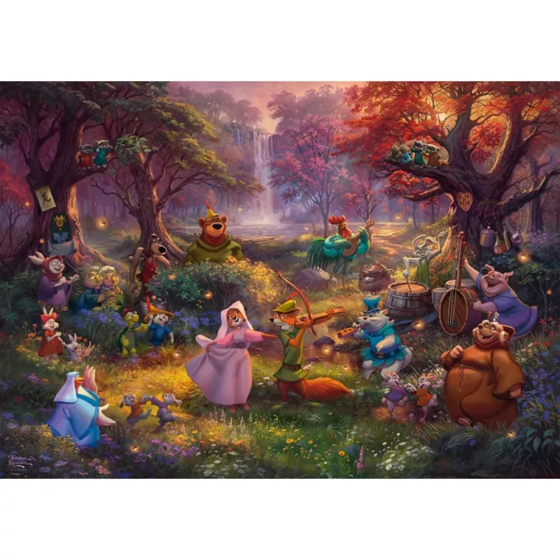 Thomas Kinkade Studios: Disney - Robin Hood, Puzzle 1000 Pieces