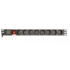 Power distribution unit Gembird EG-PDU-014-FC14, 8 AC outlets, C14 input, 3 m cable, 1U aluminium housing, 10 A, 3680 W