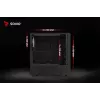 PC Cube Case SAVIO Noctis Glass RGB — Black, ATX/Micro-ATX, 210×410×450 mm, 3×120 mm front fans