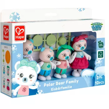 Hape polar bear family toy figure