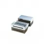 Patch panel, 8 ports, Cat. 5e, shielded, light grey, 14 cm, 44 x 172 x 140 mm