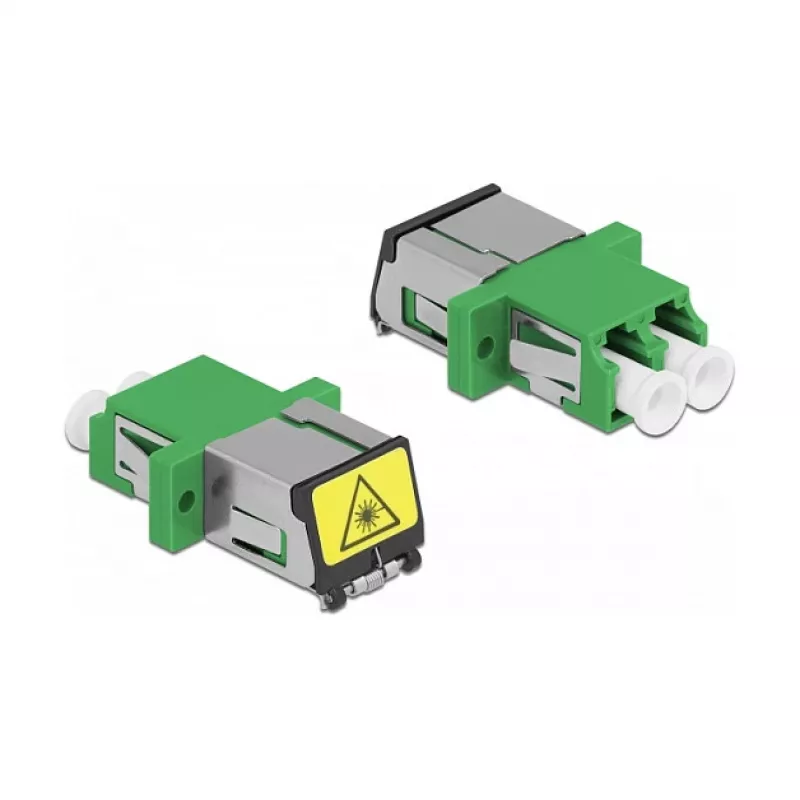 Optical Fiber Coupler DeLOCK 86897 LC Duplex female to LC Duplex female Single-mode green