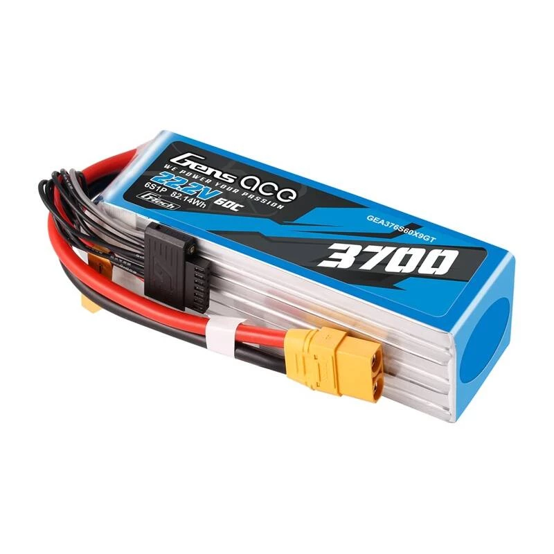 Battery Gens ace GEA376S60X9GT 22.2 V LiPo built-in for RC models, 0.536 kg, black/blue/grey/white