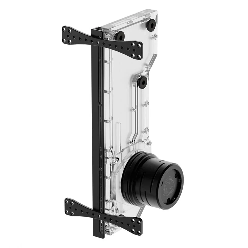 Singularity Resonance 2.0 Single D5 Distro Plate — Single pump reservoir distribution plate for custom water cooling