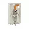 Outlet box DELOCK 86262 wall-mounted junction box, 82×120×31 mm, white