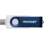 USB flash drive PATRIOT Xporter X550 128GB, dual-interface USB-A and USB-C 3.2 Gen 1, blue/white