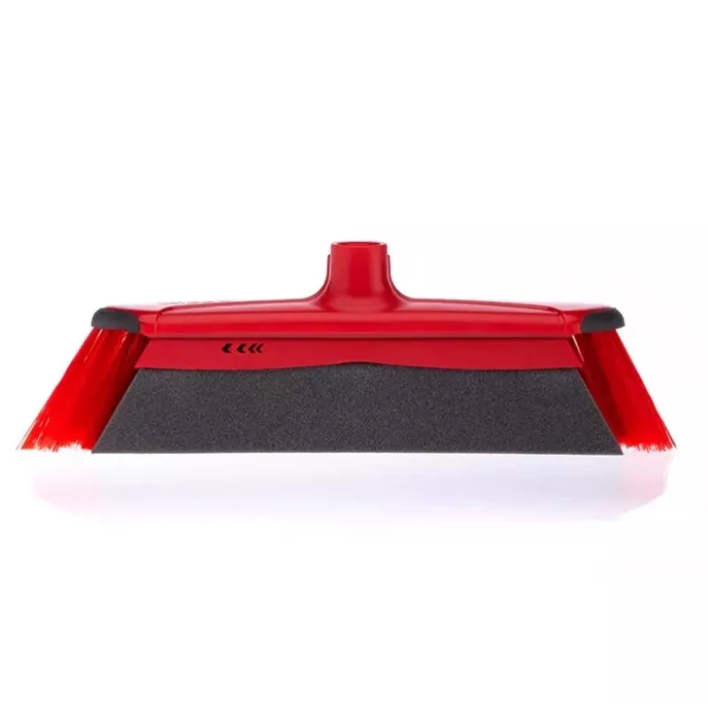 Floor broom VILEDA 143703 with handle, technopolymer, soft/hard bristles, indoor, 130 cm, red