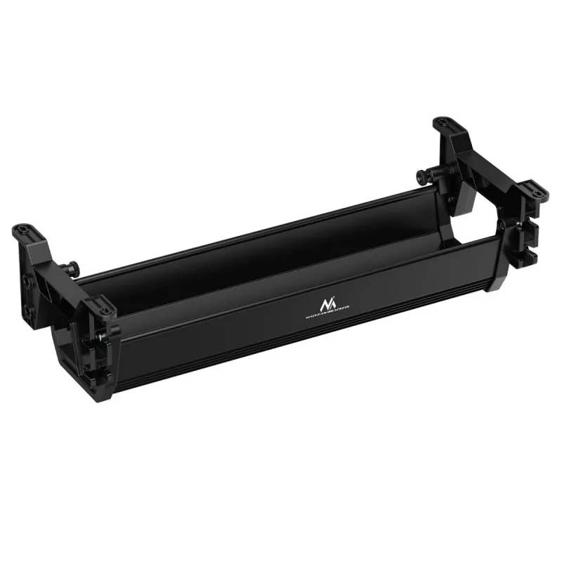 Under-desk cable tray MACLEAN MC-106B — black, ABS, maximum load 5 kg