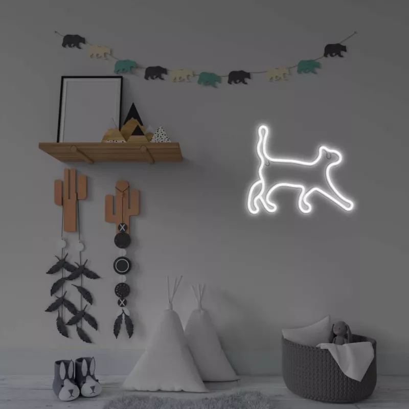 Neon-style decorative light MANTA SNL70WH Style Neon Lights CAT 2 White 70 cm
