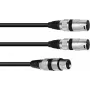 Audio Cable XLR 3-pin 2 x XLR 3-pin Black Omnitronic 30225206
