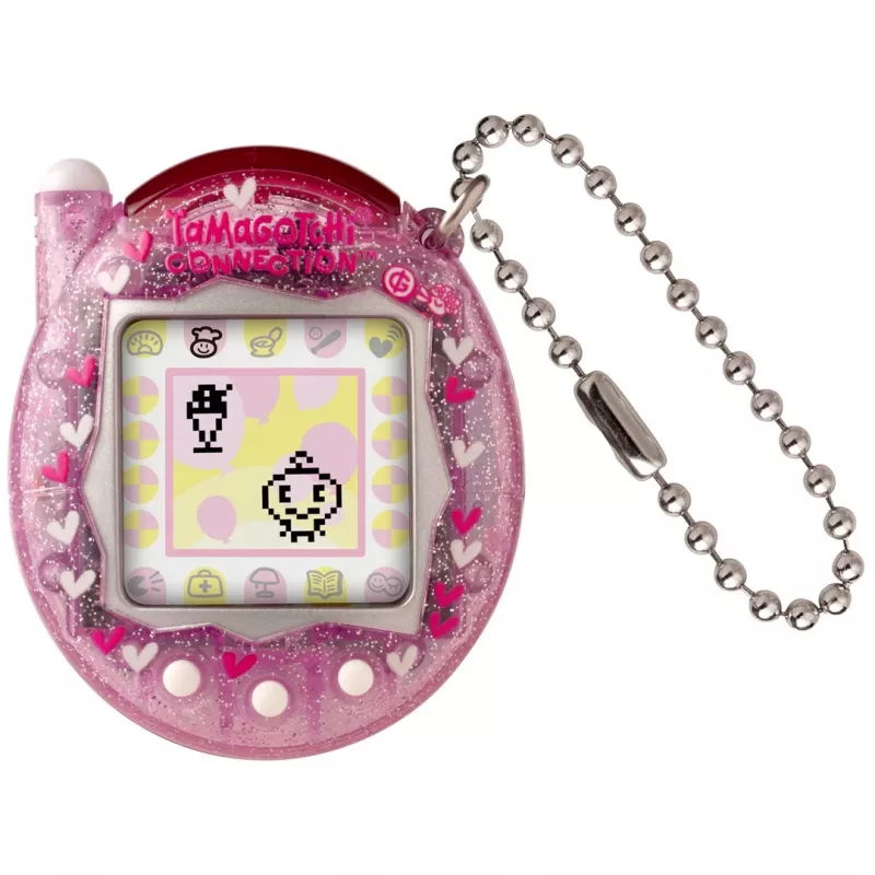 Handheld digital pet Bandai Tamagotchi Connection Pink Glitter — virtual pet toy