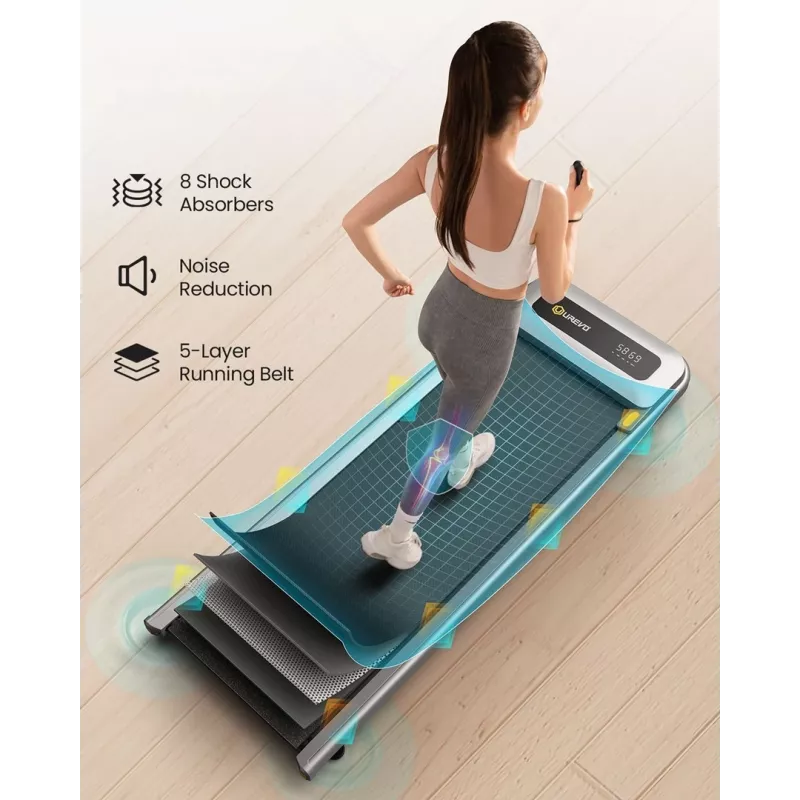 Treadmill UREVO U1 Pro — motor 2.25 hp, speed 1–6 km/h, running area 420×1200 mm, max user weight 120 kg