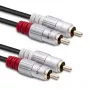 Audio cable Qoltec 52337 2 m 2 x RCA Black