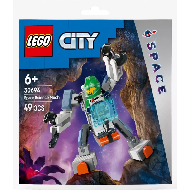 Construction Toy LEGO City Space Explorer Mech 30694 with movable arms and legs