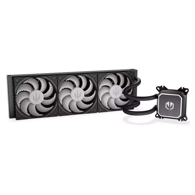 All-in-one liquid cooler ENDORFY Navis F360 ARGB Black — 360mm radiator, 3x 120×25 mm fans, 250–1800 RPM, pump 1600–2600 RPM, LGA 1700/AM5/AM4 support