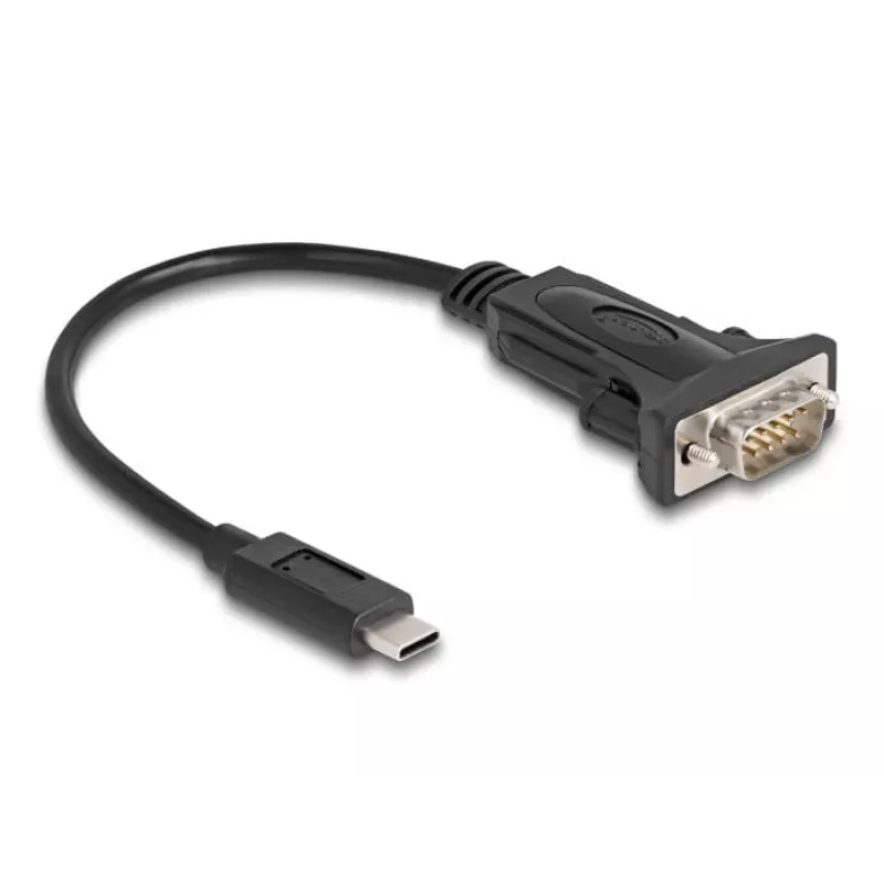 DeLOCK Adapter USB Type-C to RS-232 D-Sub 9 pin male 0.25 m