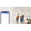 Smoke detector EZVIZ CS-T4C — wireless ZigBee, 3V lithium battery, 87×35×87 mm, 85 dB, surface-mounted, white
