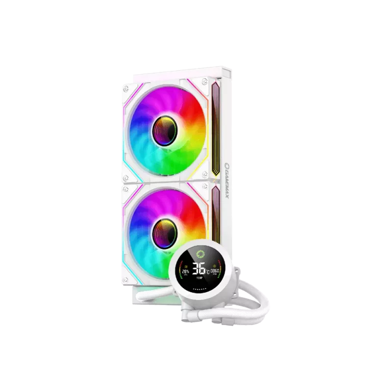 Gamemax | CPU Liquid cooler | ICEBURG 240 DIGITAL | White