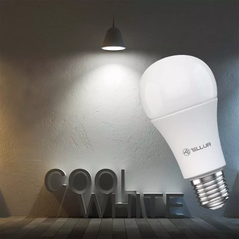 Smart WiFi Bulb Tellur TLL331331 9W White Warm Dimmer — adjustable warm white light, Wi‑Fi control