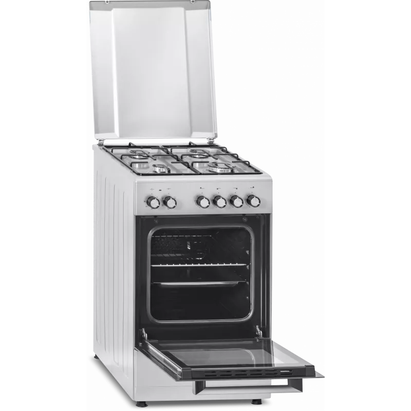 Gas hob and electric oven SIMFER 5405SERGG, stainless steel, 4 zones, 50 cm
