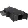 Goobay TAE Telephone Adapter Plug 50308 TAE-N to RJ-11/RJ-14 Black